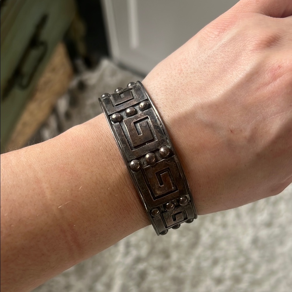 Silver Geometric Bracelet